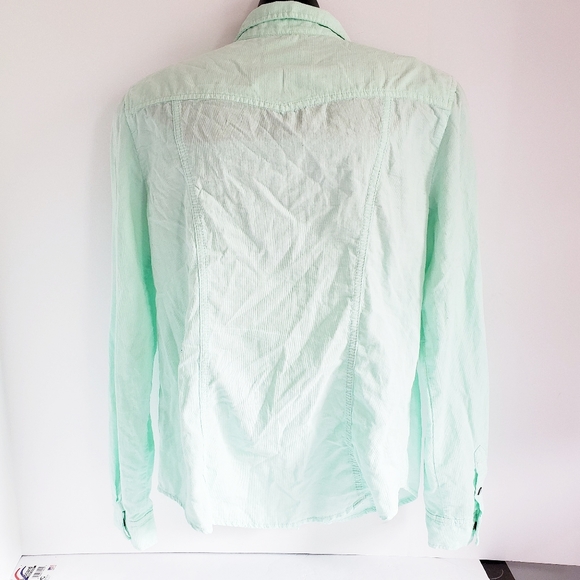ANTHROPOLOGIE Holding Horses Mint Snap Top 6 - Picture 6 of 9